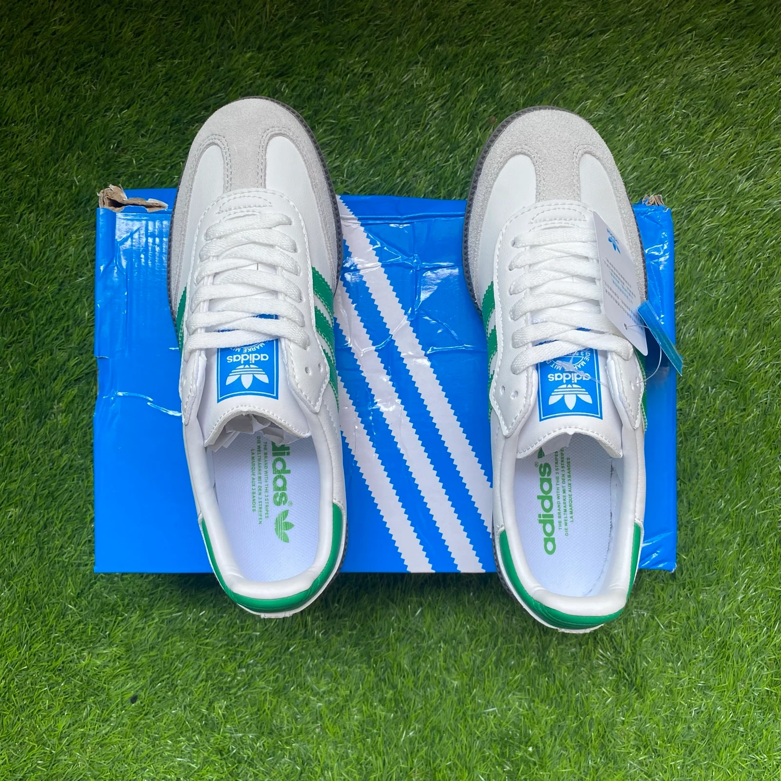 Adidas Samba OG Brancas Verdes | Tamanho 39 | Novas | Com Caixa – photo 3